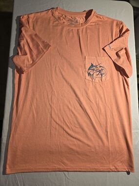 Salt Life Men’s Short Sleeve Pocket Tee - Coral